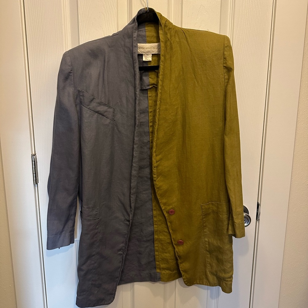 Two-Tone Gray and Olive Jacket